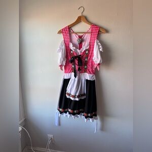 ❤️🤍 GERMAN OKTOBERFEST LEDERHOSEN INSPIRED DRESS 🍺🇩🇪